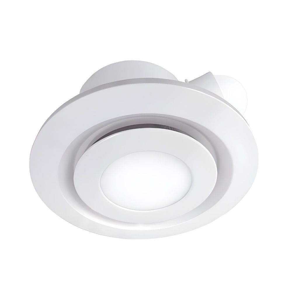 Airbus 250 Exhaust Fan with 14W Tri CCT LED Light, Colour: White, Shape: Round