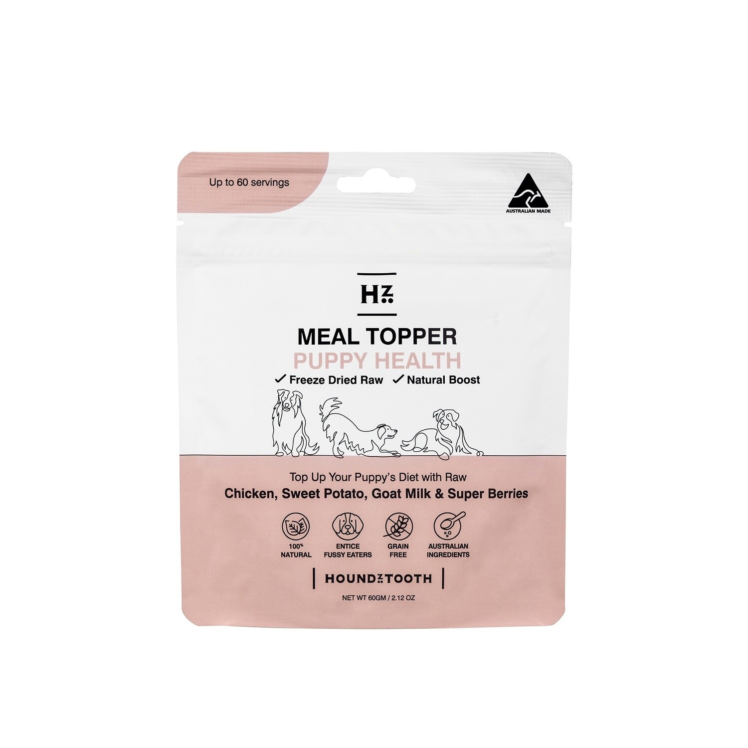 Houndztooth Raw Boost Meal Topper Puppy Health 60gm
