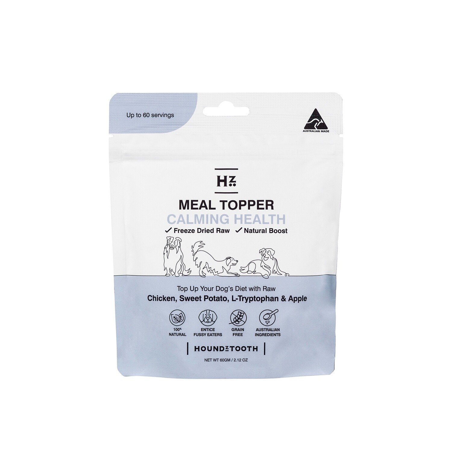 Houndztooth Raw Boost Meal Topper Calming Health 60gm