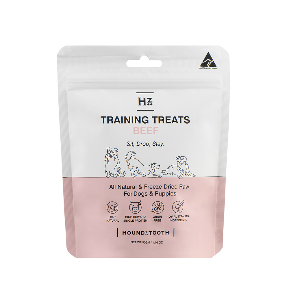 Houndztooth Training Treats Beef 50gm
