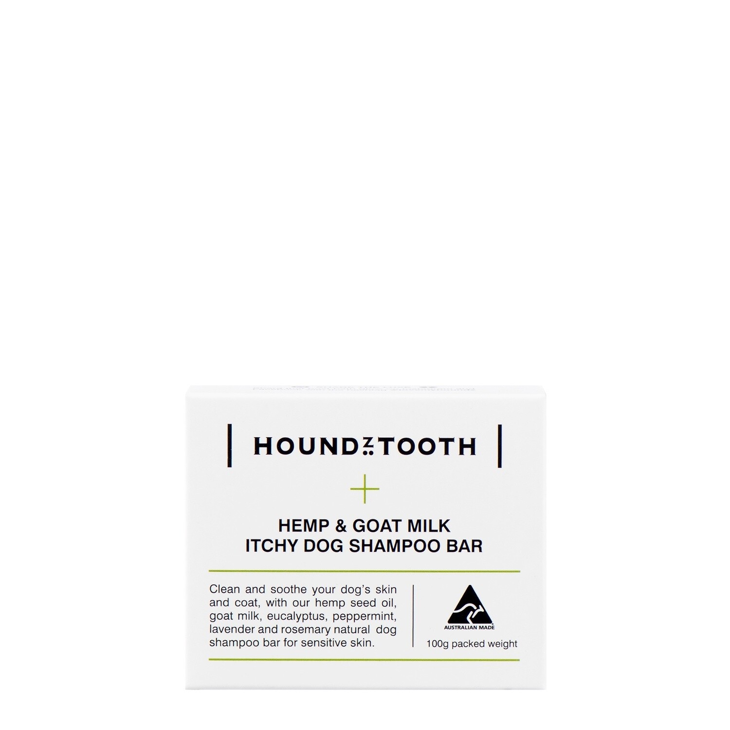 Houndztooth Hemp &amp; Goat Milk Itch Dog Shampoo Bar