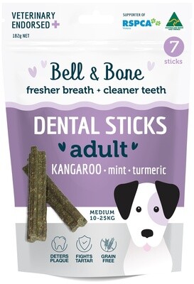 Bell &amp; Bone Dental Sticks - Kangaroo &amp; Turmeric, Medium