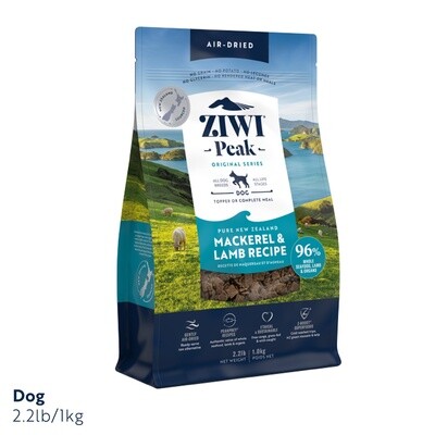 Ziwi Peak Air Dried Mackerel &amp; Lamb Dog Food 1kg