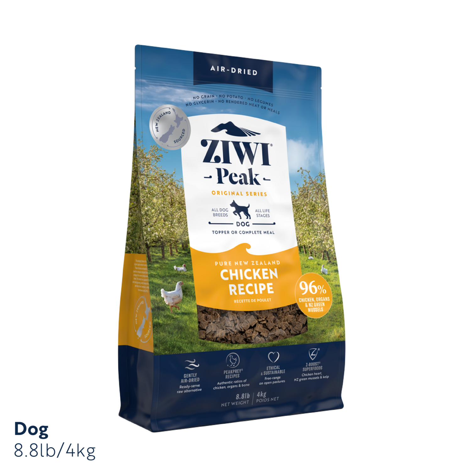 Ziwi Peak Air Dried Chicken Dog Food 4kg