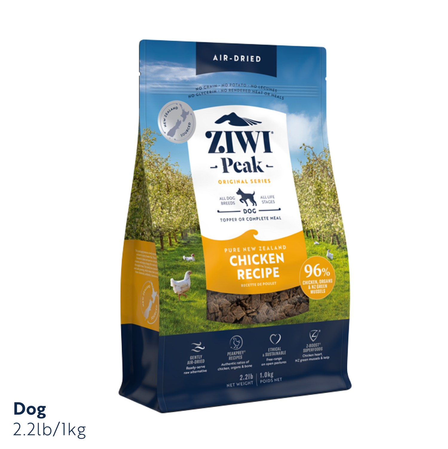 Ziwi Peak Air Dried Chicken Dog Food 1kg
