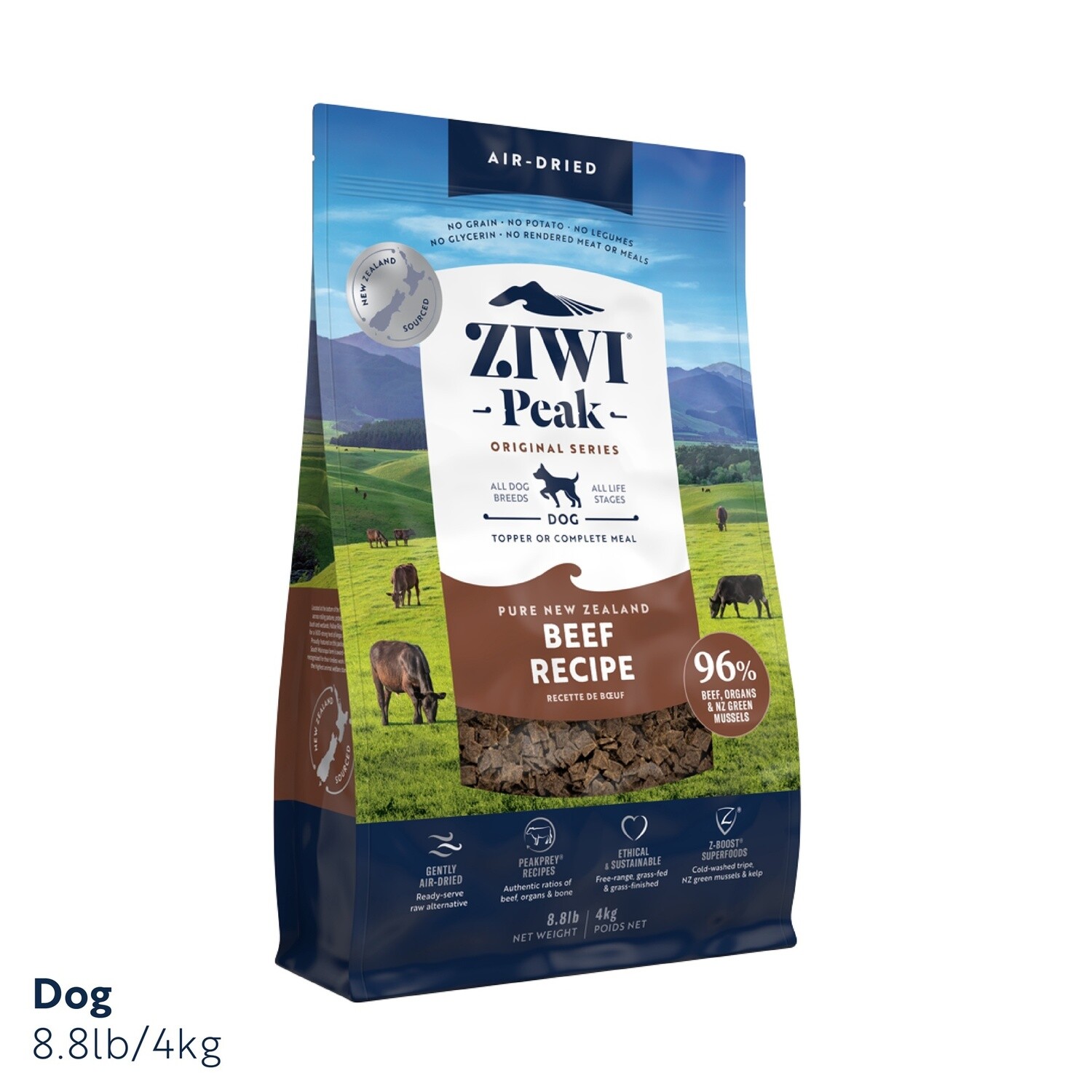 Ziwi Peak Air Dried Beef Dog Food 4kg