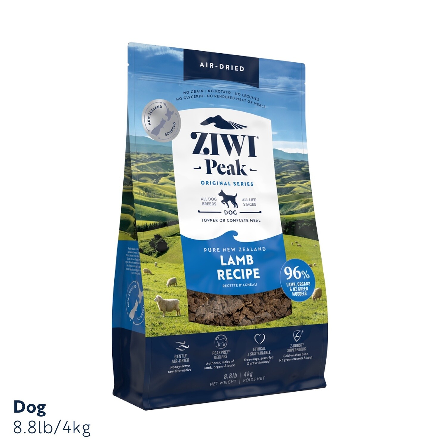 Ziwi Peak Air Dried Lamb Dog Food 4kg