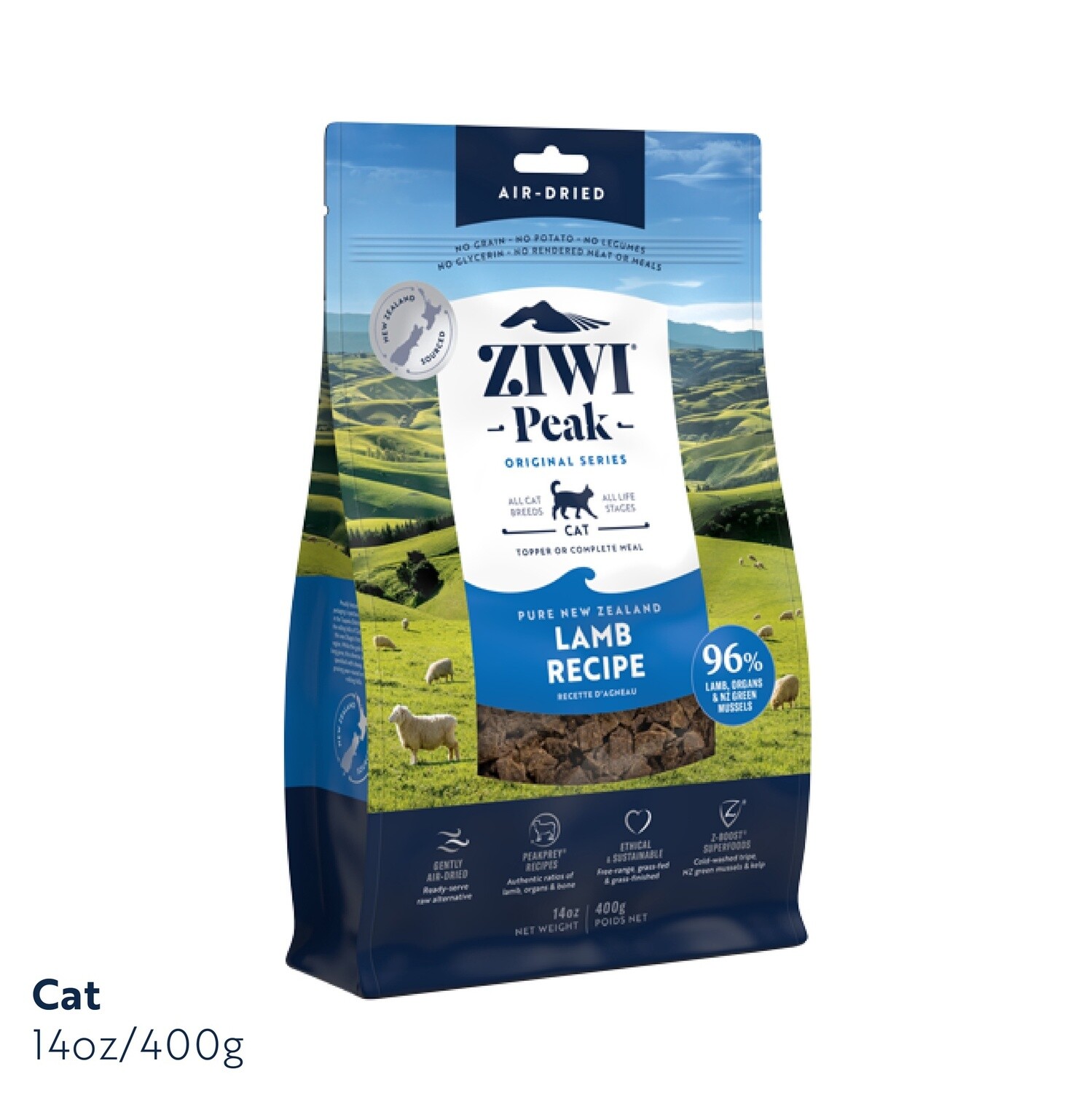 Ziwi Peak Air Dried Lamb Cat Food 400g