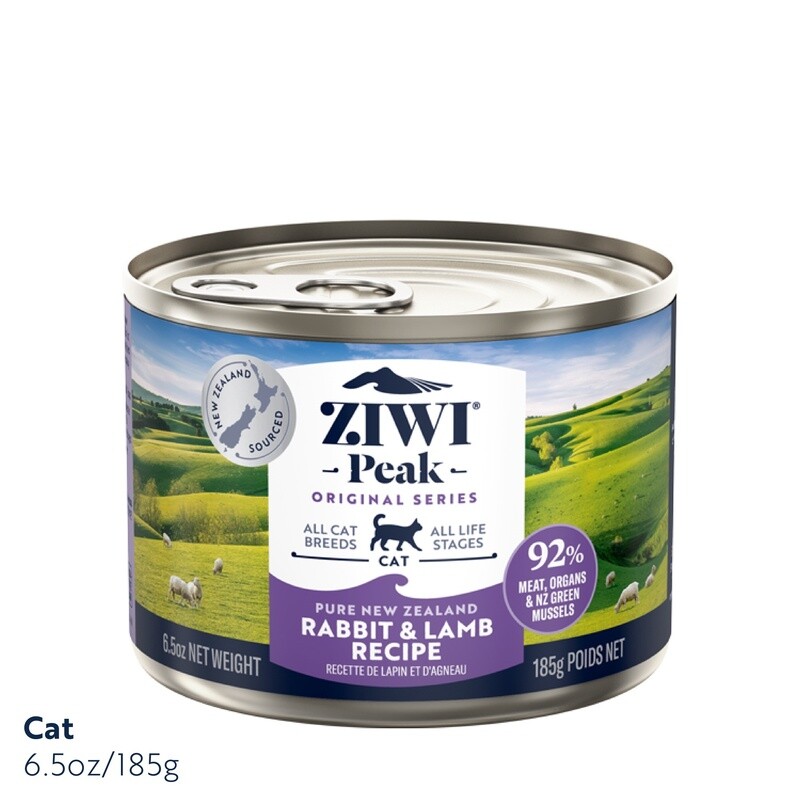 Ziwi Peak Cat Rabbit &amp; Lamb Can 185g