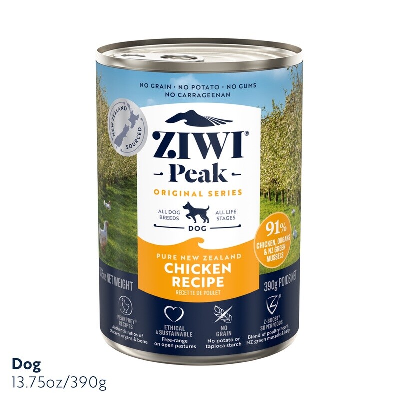 Ziwi Peak Dog Chicken Can 390g