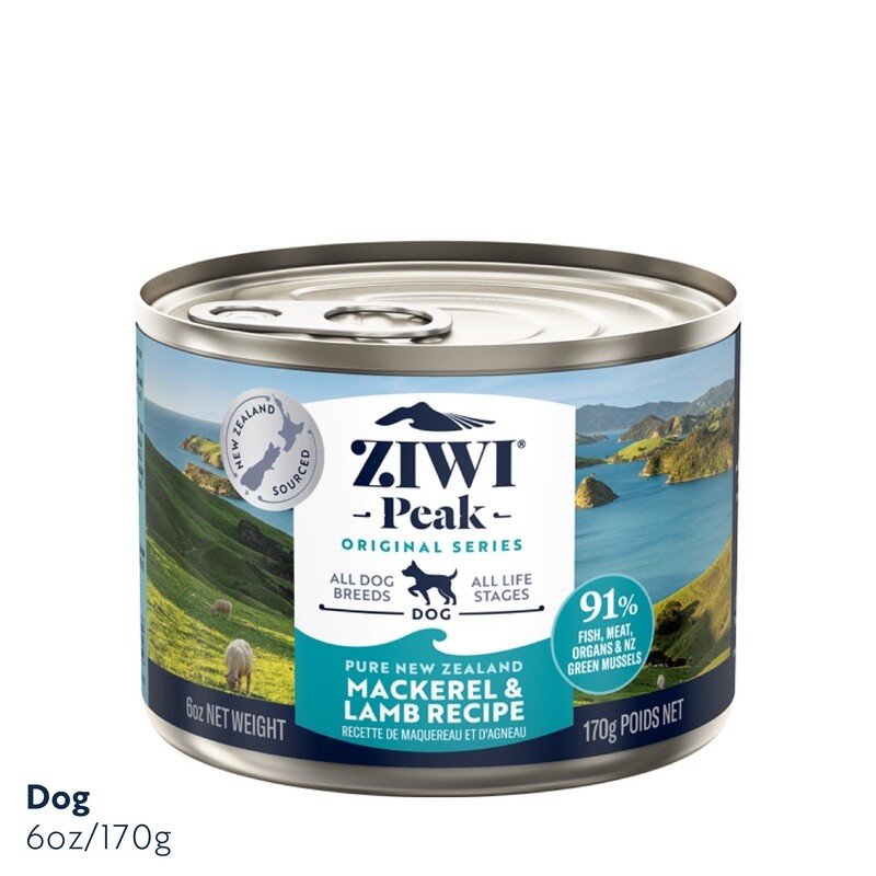 Ziwi Peak Dog Mackerel &amp; Lamb Can 170g