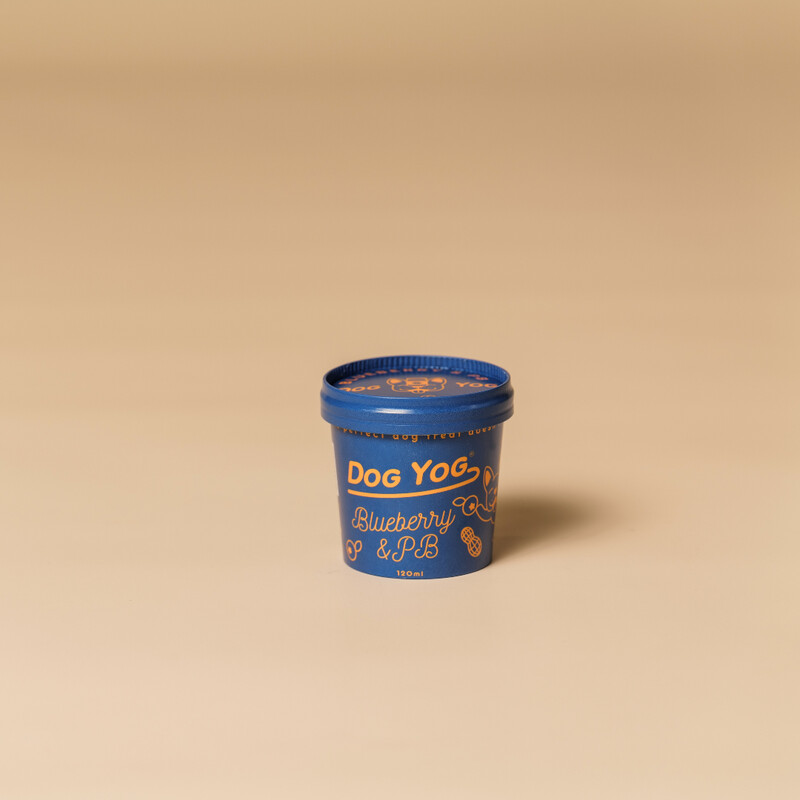 Dog Yog Probiotic Ice Cream Blueberry &amp; Peanut Butter Flavour 120ml