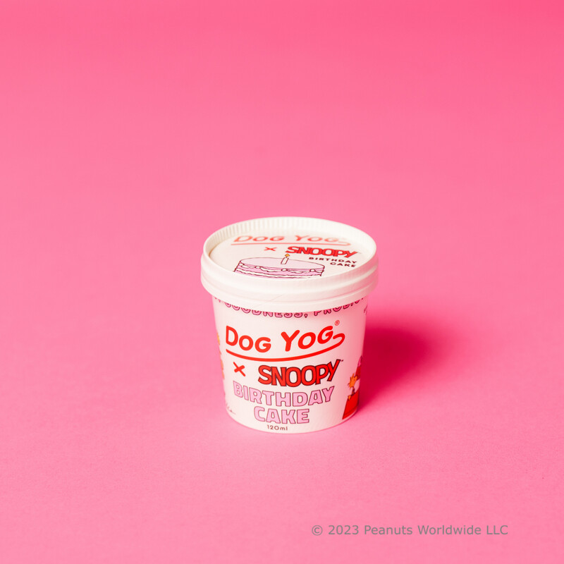 Dog Yog x Snoopy Probiotic Ice Cream Birthday Cake Flavour 120ml