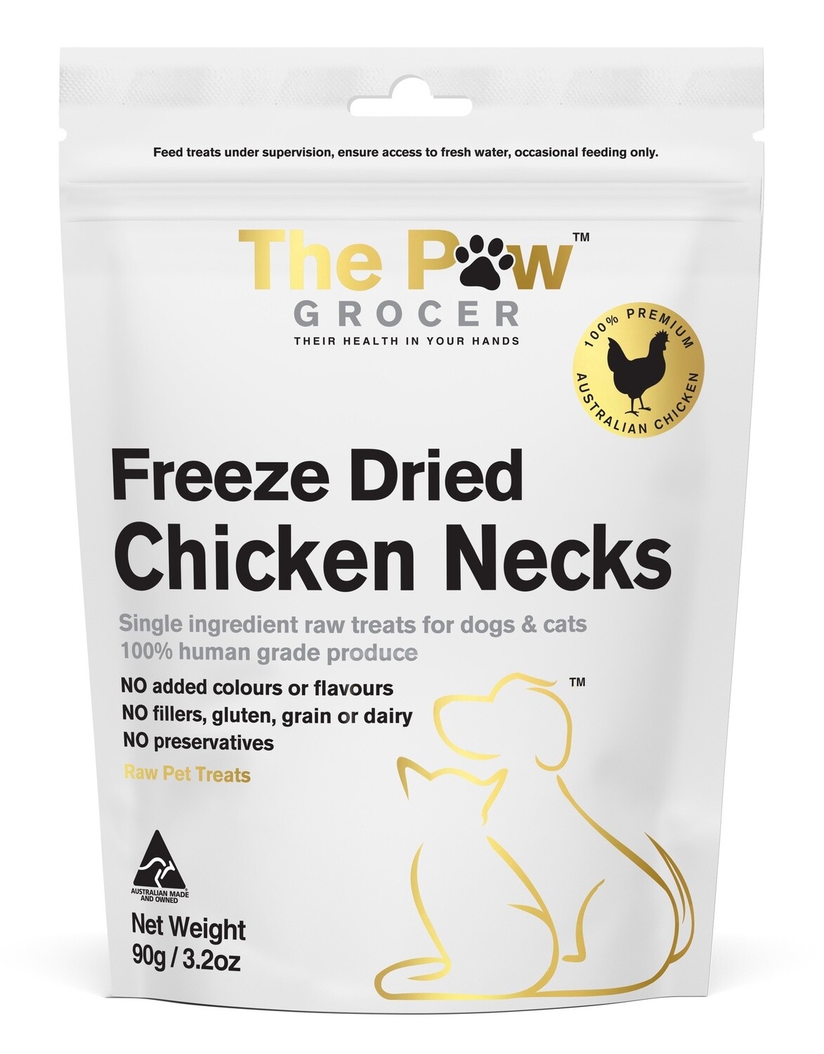 The Paw Grocer - Chicken Necks 90g
