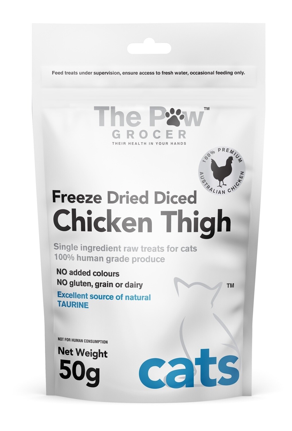 The Paw Grocer - Cat Chicken Thigh 50g
