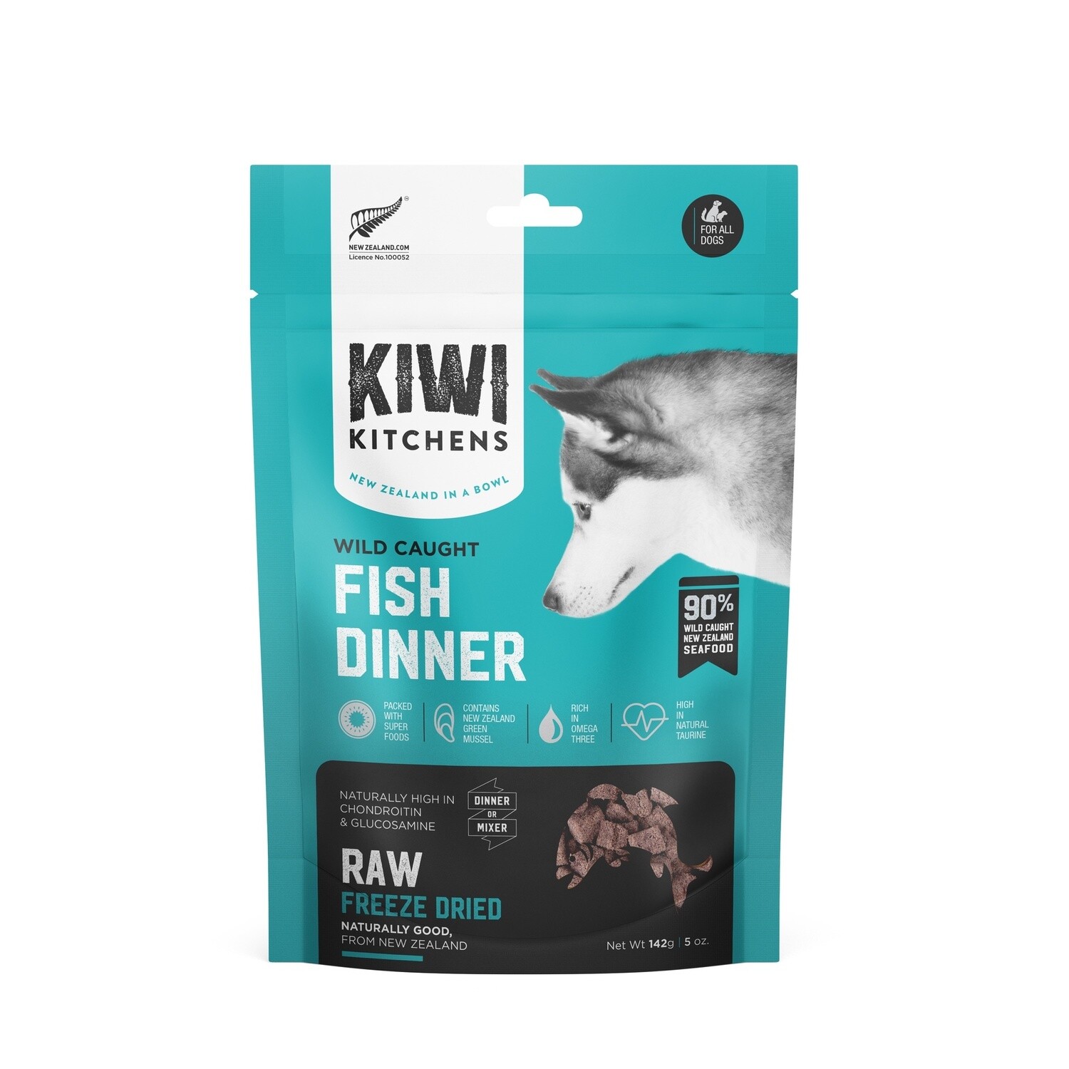 Kiwi Kitchens Freeze Dried Fish Dinner 142G