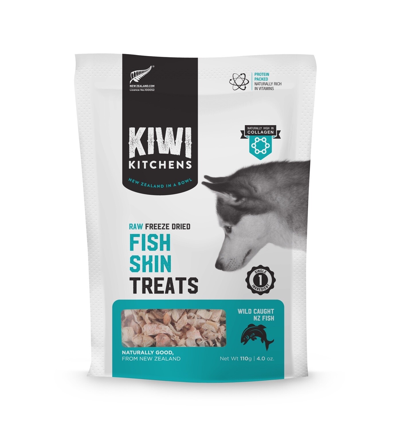 Kiwi Kitchens Freeze Dried Fish Skin Treat 110G