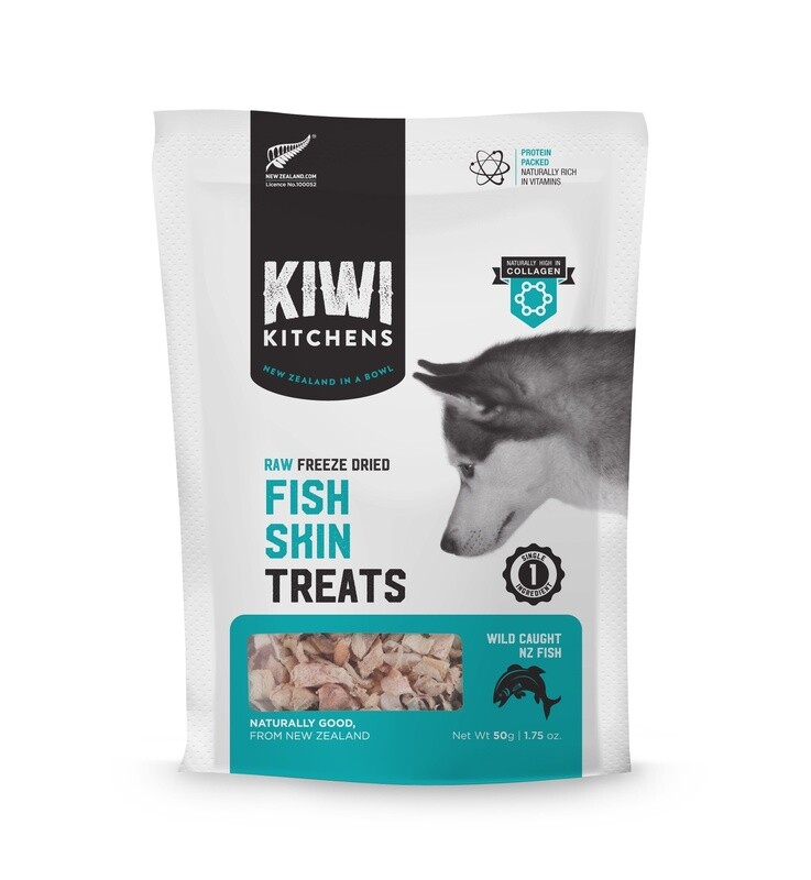 Kiwi Kitchens Freeze Dried Fish Skin Treat 50G