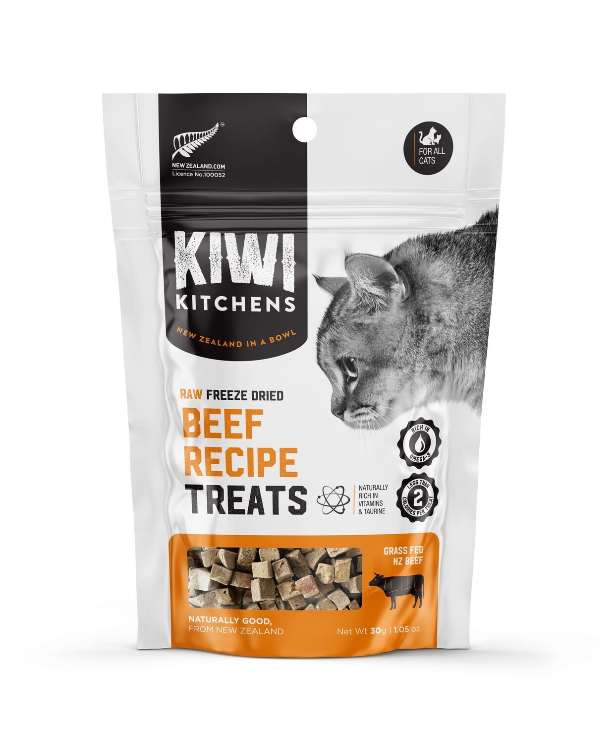 Kiwi Kitchens Freeze Dried Beef Cat Treat 30G