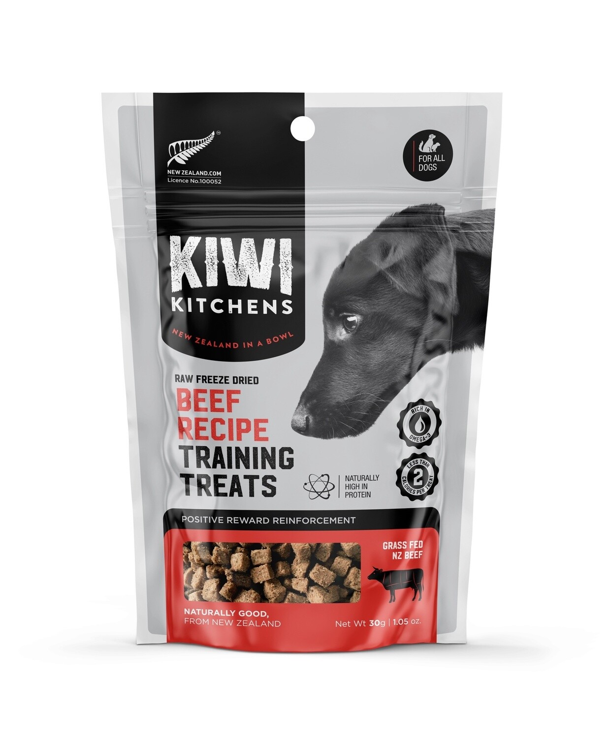 Kiwi Kitchens Freeze Dried Beef Training Treats 30G