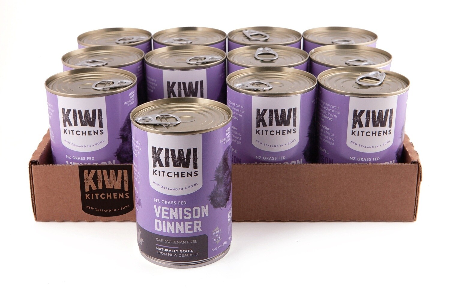 Kiwi Kitchens Dog Venison 12 X 375G