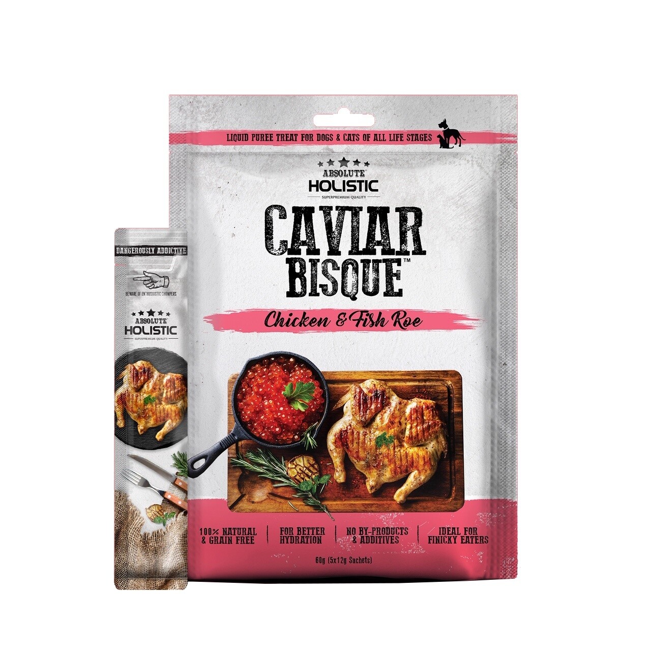 Absolute Holistic Bisque Chicken &amp; Caviar 60gm