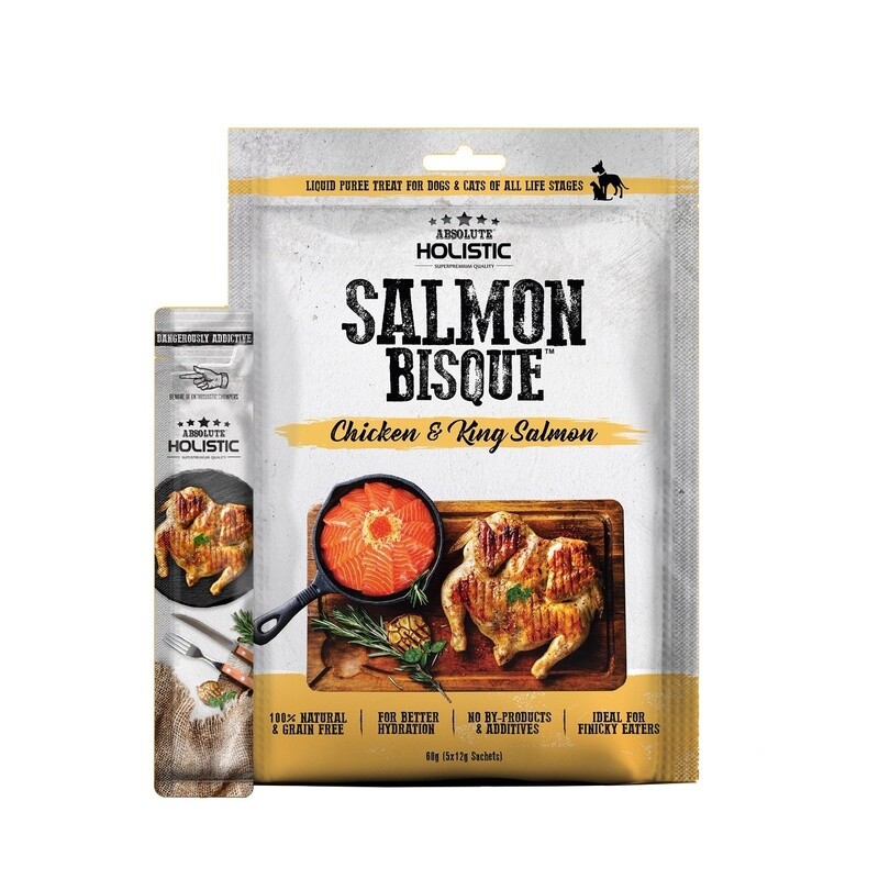 Absolute Holistic Bisque Chicken &amp; King Salmon 60gm