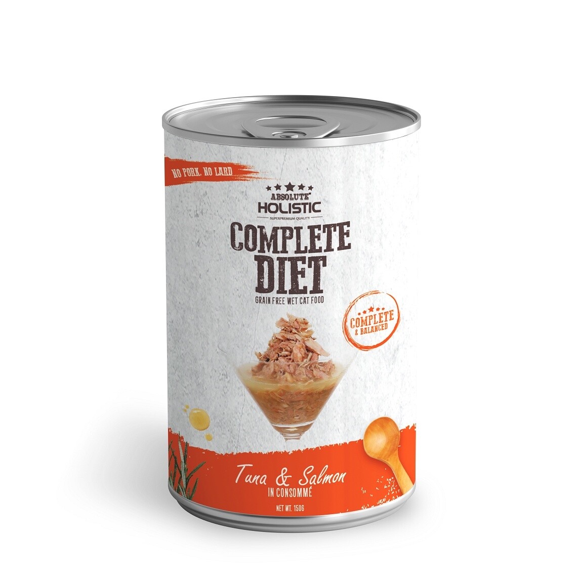 Absolute Holistic Complete Diet Tuna &amp; Salmon 150gm Ctn of 24
