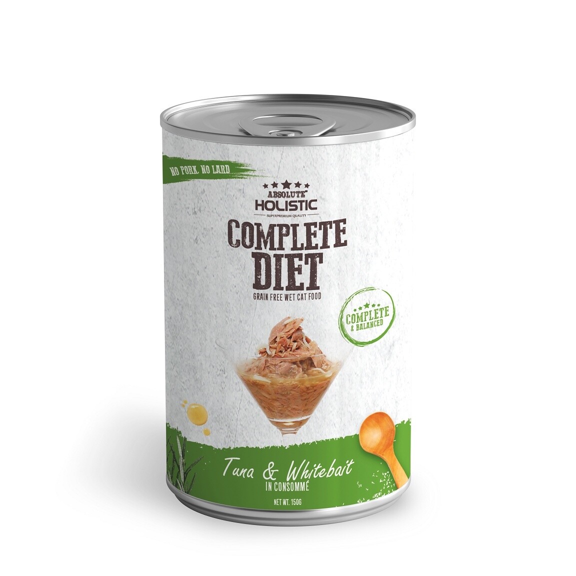 Absolute Holistic Complete Diet Tuna &amp; Whitebait 150gm
