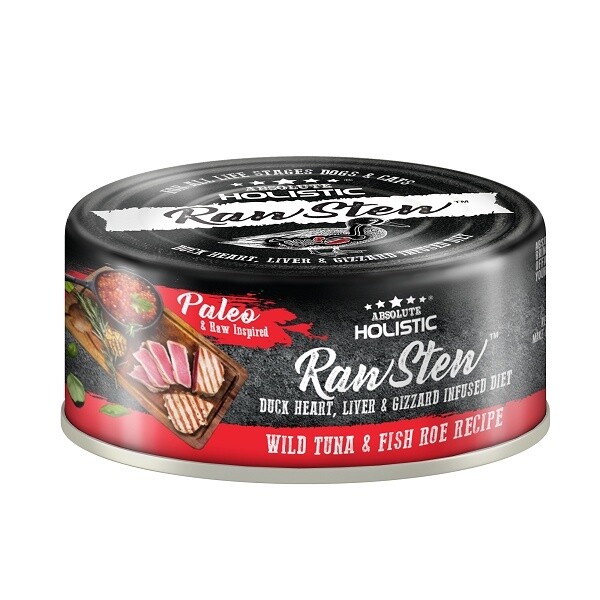 Absolute Holistic Raw Stew Cat Food Tuna &amp; Fish Roe 80gm