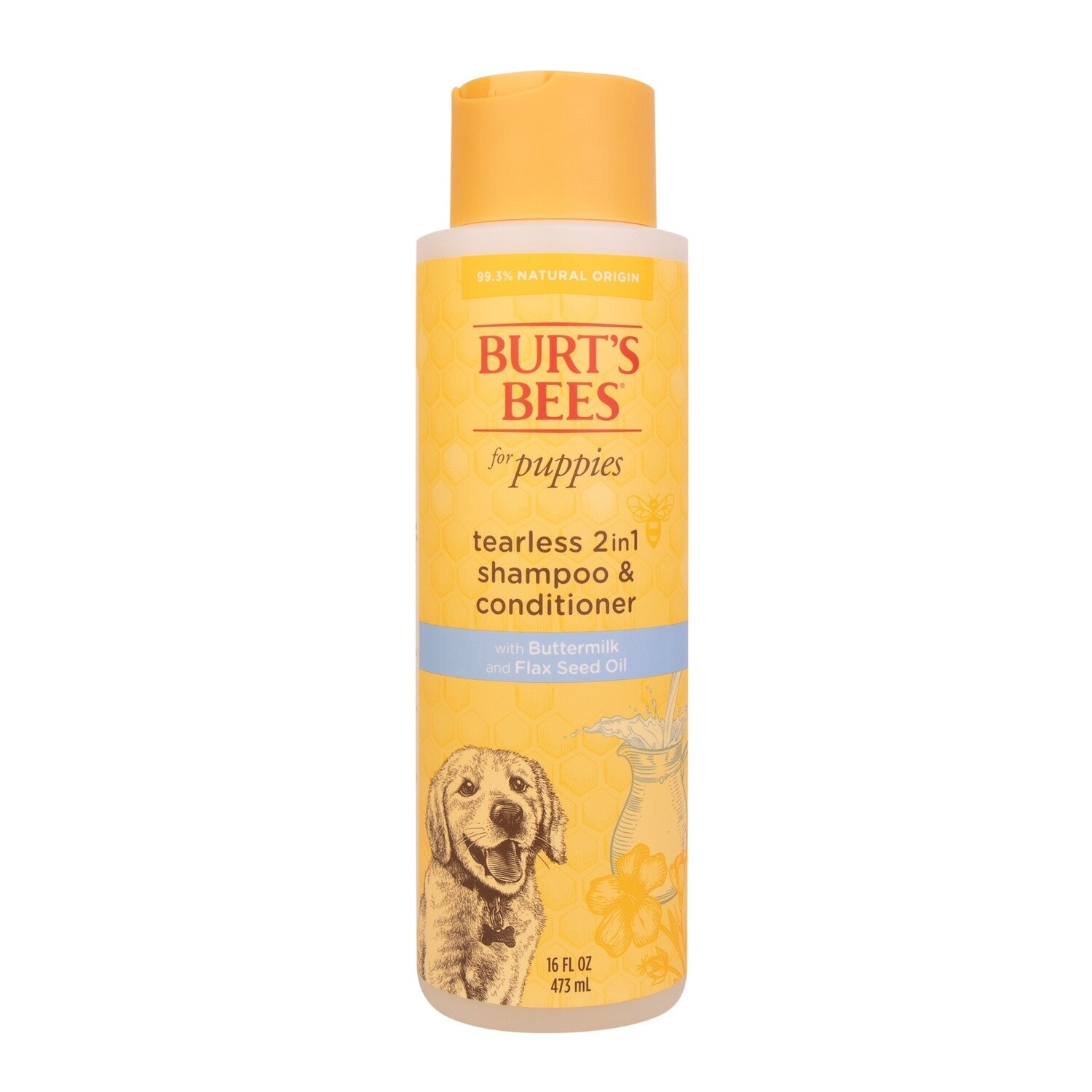 Burts Bees Tearless 2 in 1 Shampoo and Conditioner for Puppies with Buttermilk &amp; Linseed Oil