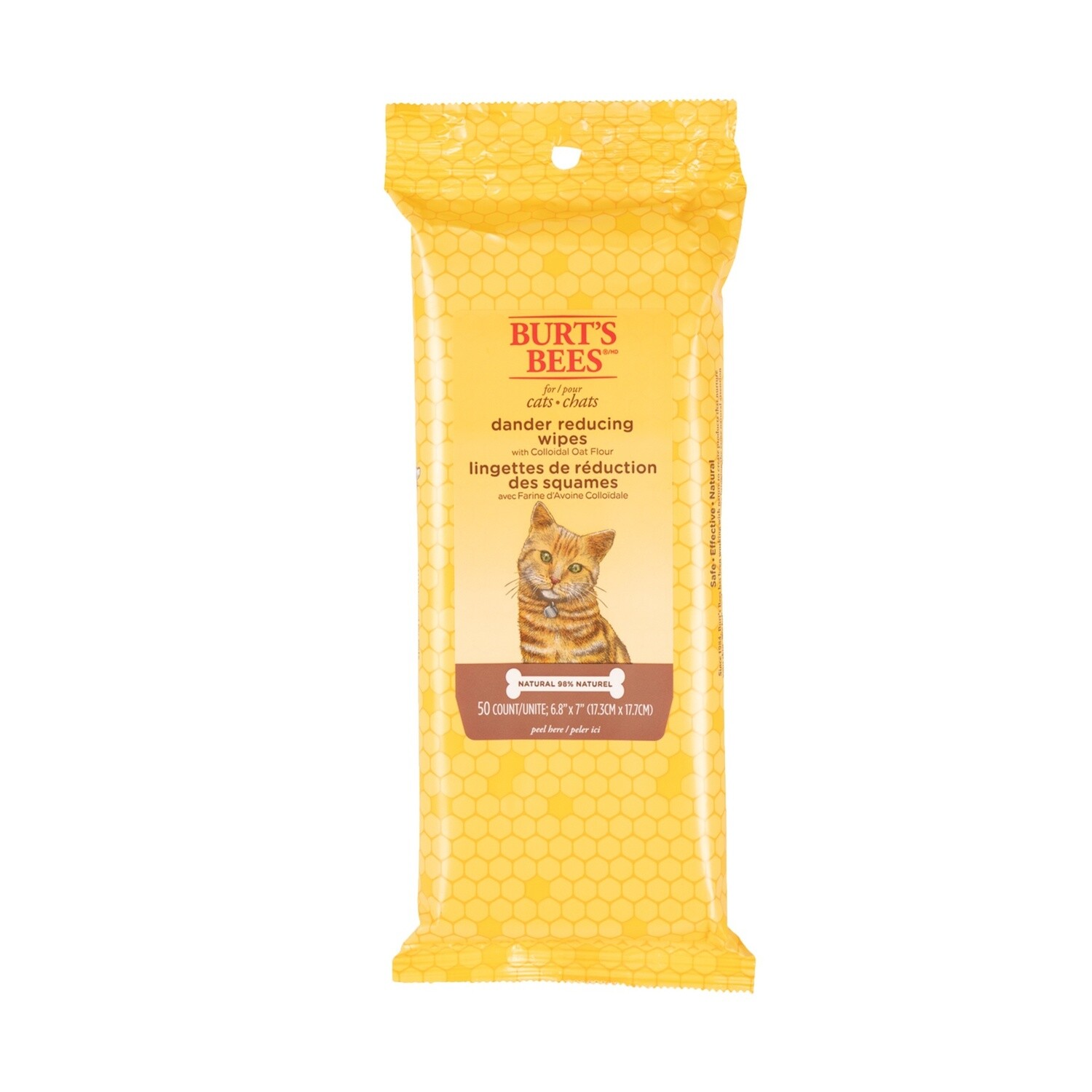 Burts Bees Cat Dander Wipes 50pk