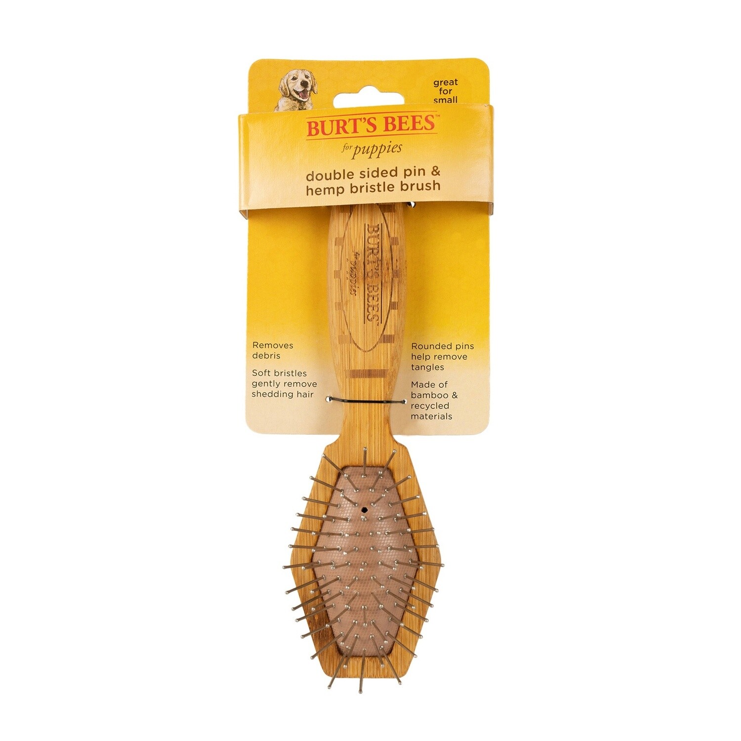 Burts Bees Puppy Double Sided Pin &amp; Bristle Brush