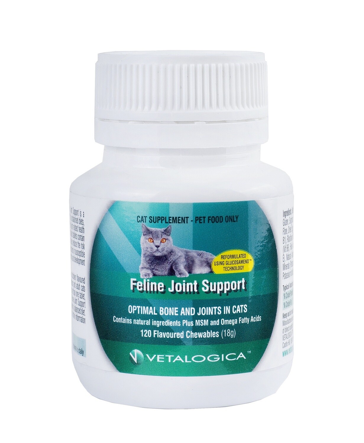 Feline Joint Support for cats 120 Chewable tablets