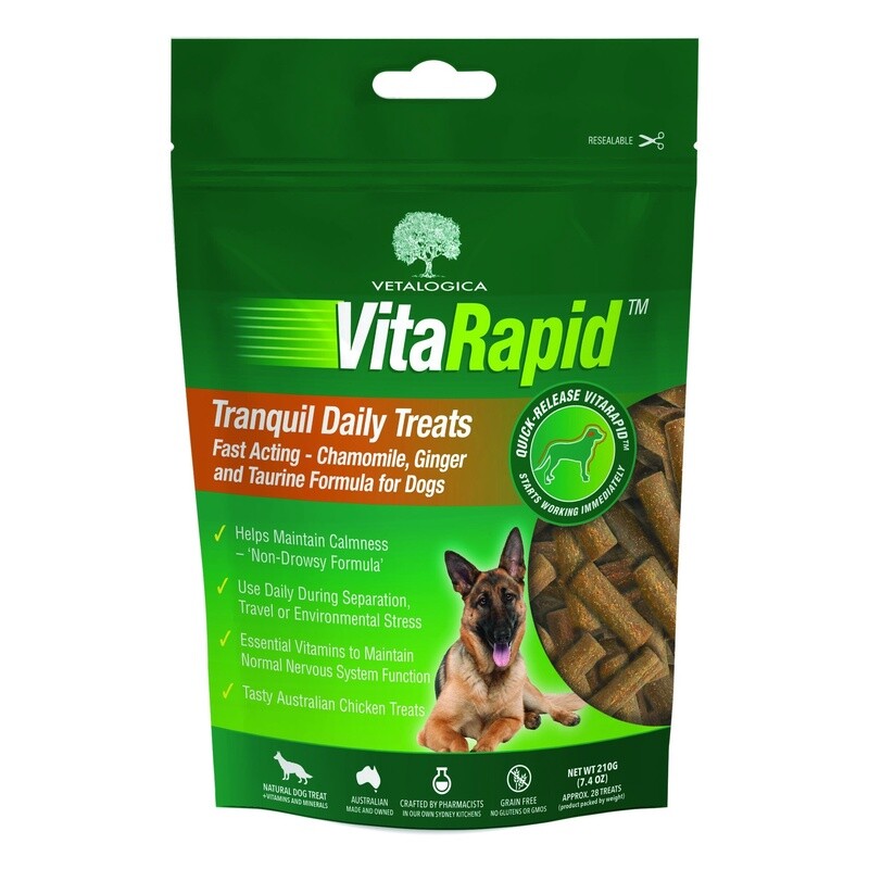 VitaRapid Tranquil Daily Treats For Dogs 210g