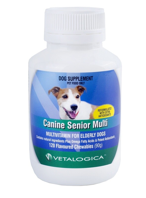 Canine Senior Multi for dogs 120 Chewable tablets