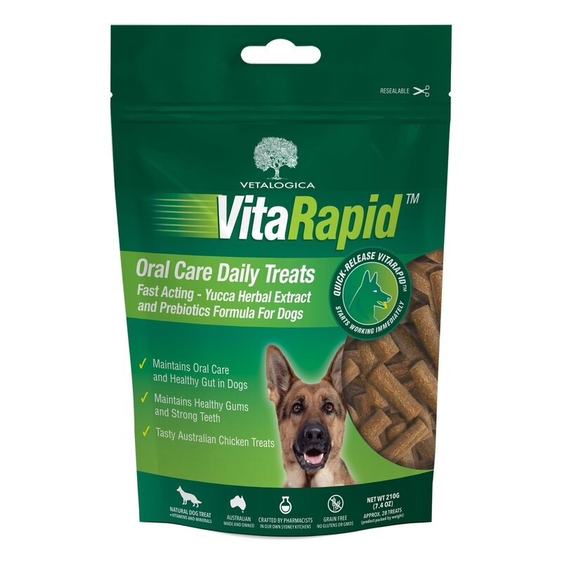 VitaRapid Oral Care Daily Treats For Dogs 210g