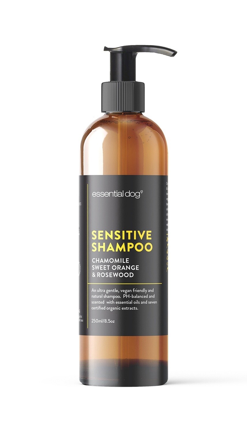 Essential Dog  Sensitive  Chamomile, Sweet Orange &amp; Rosewood Dog Shampoo 250ml