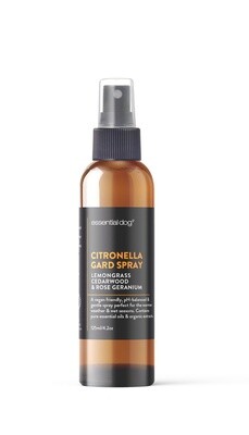 Essential Dog  Lemongrass, Cedarwood &amp; Rose Geranium Citronella Gard Spray 125ml