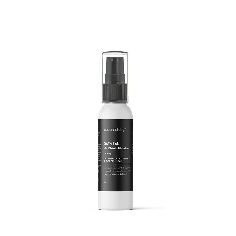 Essential Dog  Oatmeal Dermal Cream &amp; Colloidal Oatmeal, Calendula &amp; Vitamin E 60g