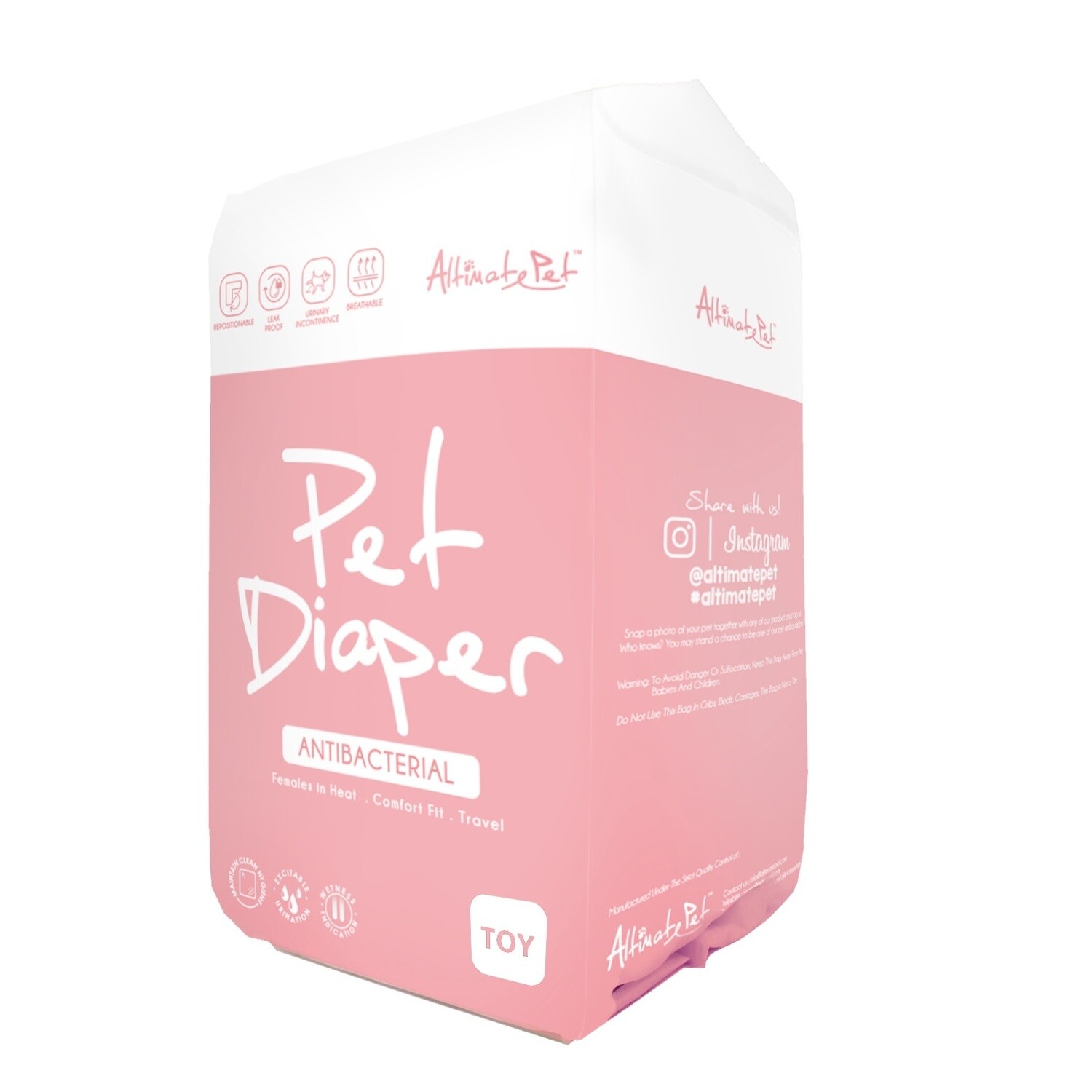 Altimate Pet Diapers Toy 23 - 25 x 36.5cm 20 Pack