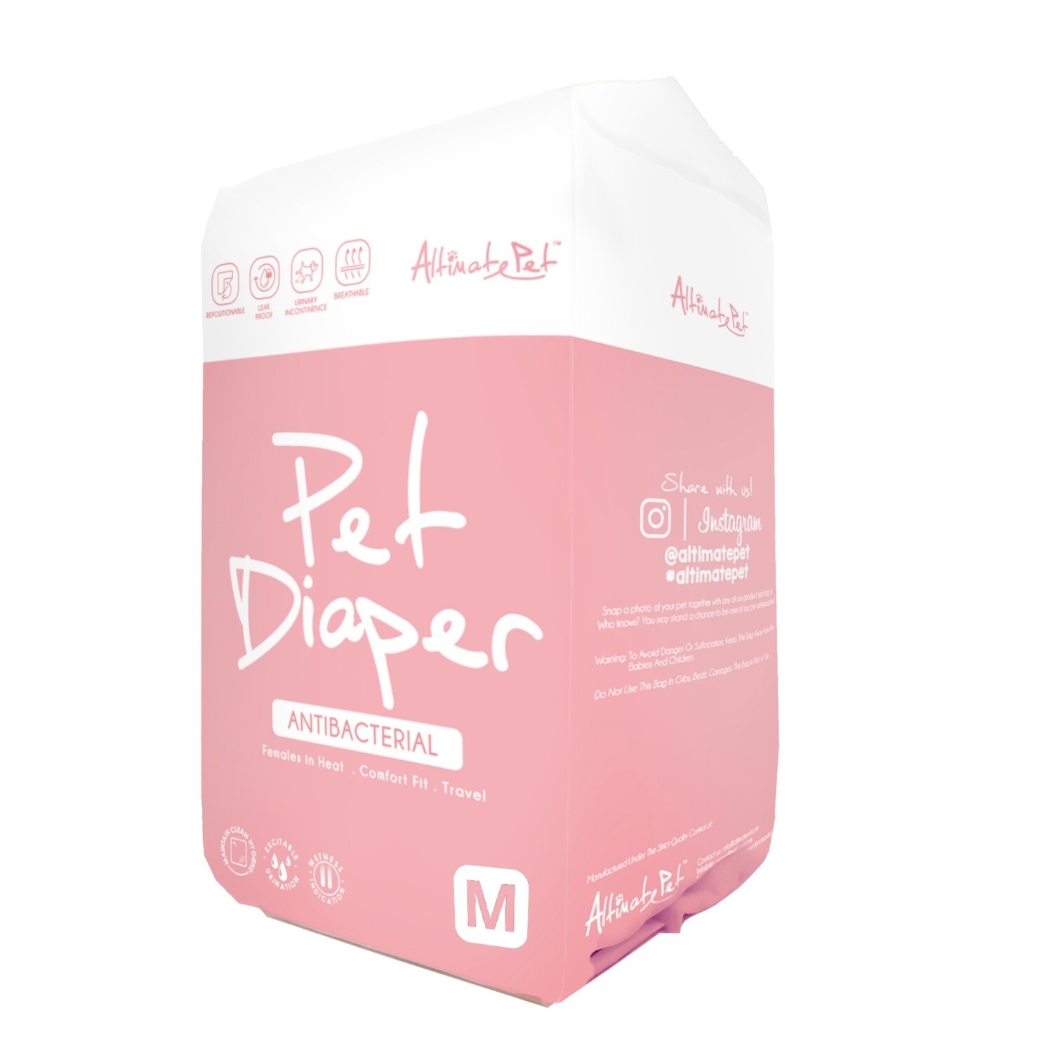 Altimate Pet Diapers Medium 37 - 40 x 55.5cm 13 Pack