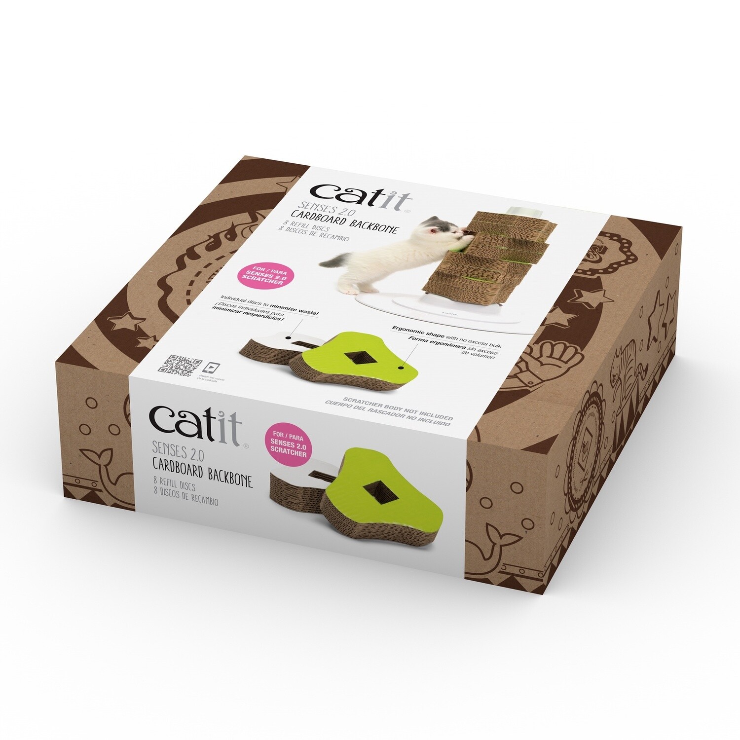 Catit 2.0 Refill Senses Scratcher Tower set of 8