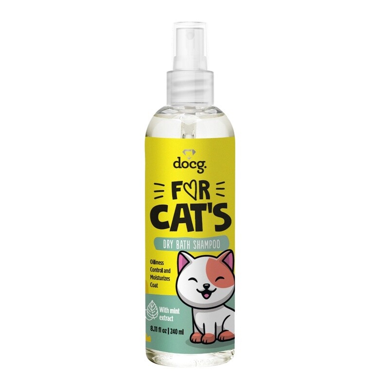 For Cats Dry Bath Shampoo With Mint 240ml