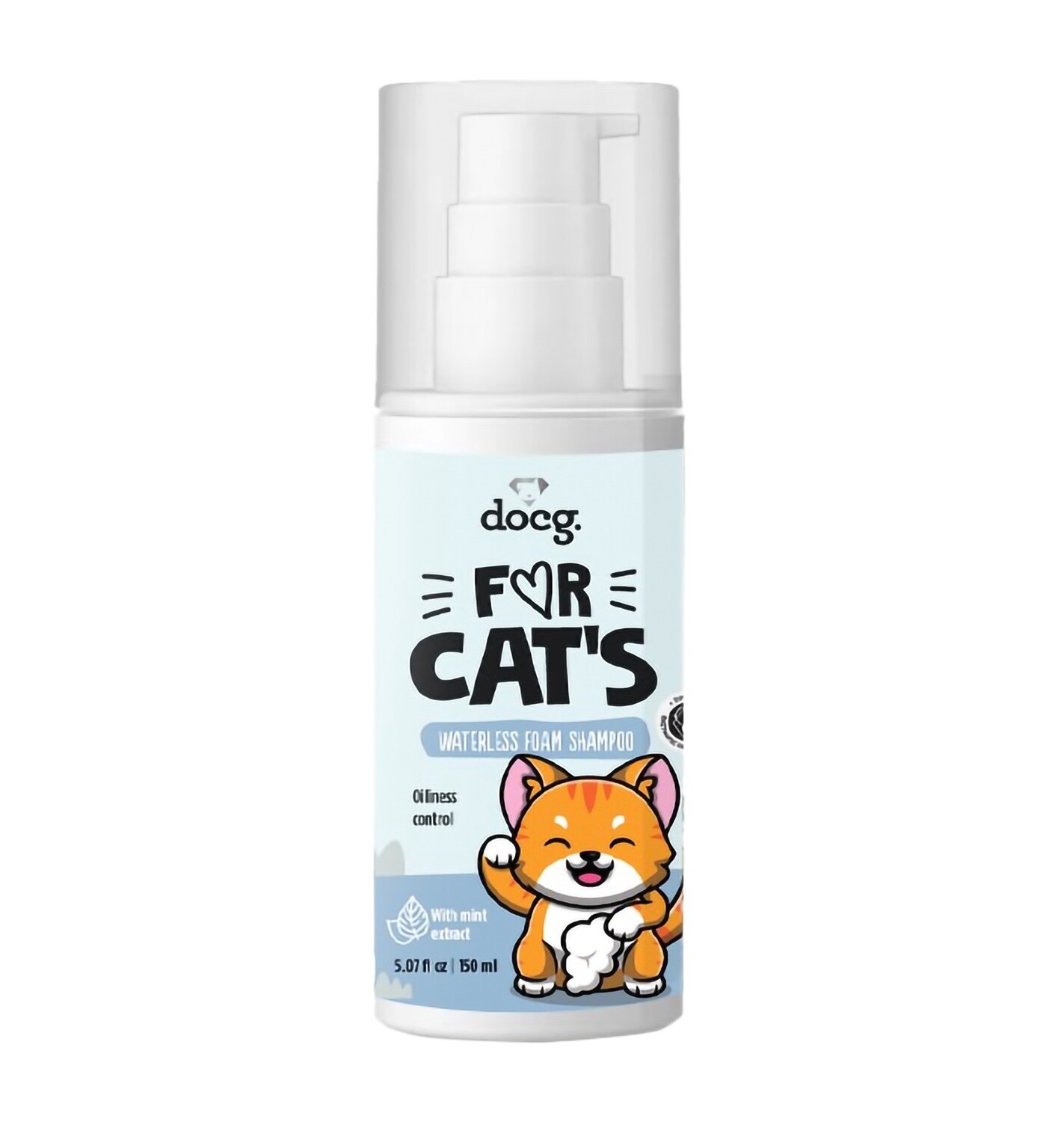 For Cats Foam Waterless Shampoo With Mint 150ml