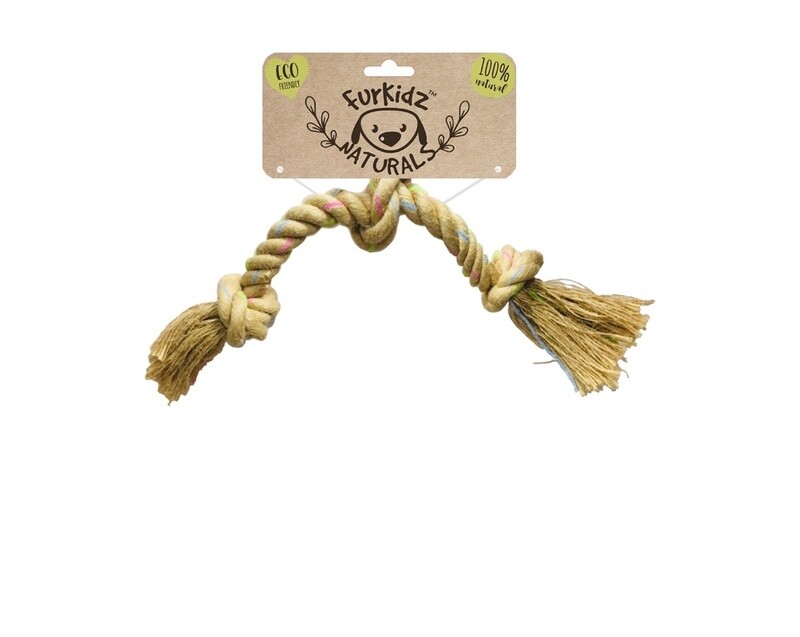 Natures Choice Triple Knott Jute Dog Toy 46cm
