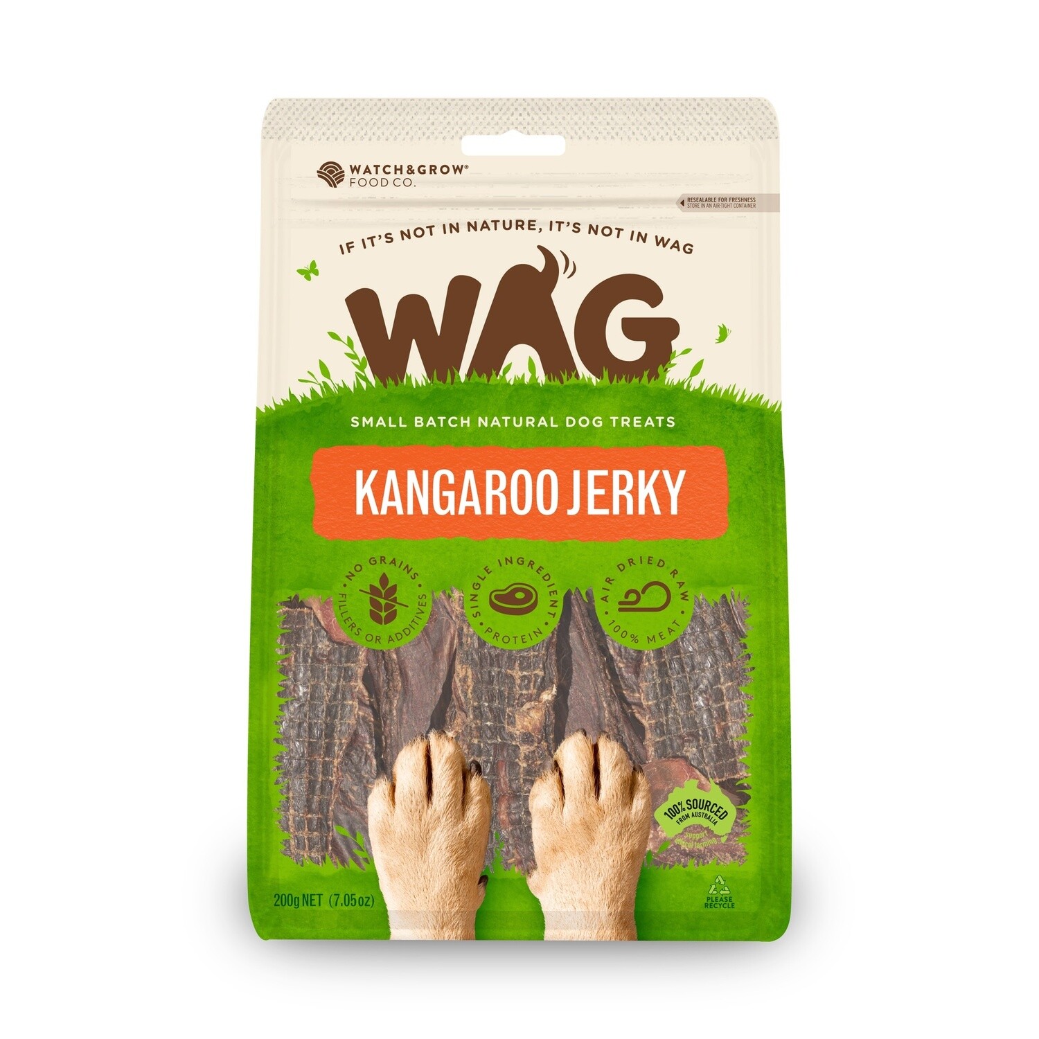 WAG Kangaroo Jerky 200gm
