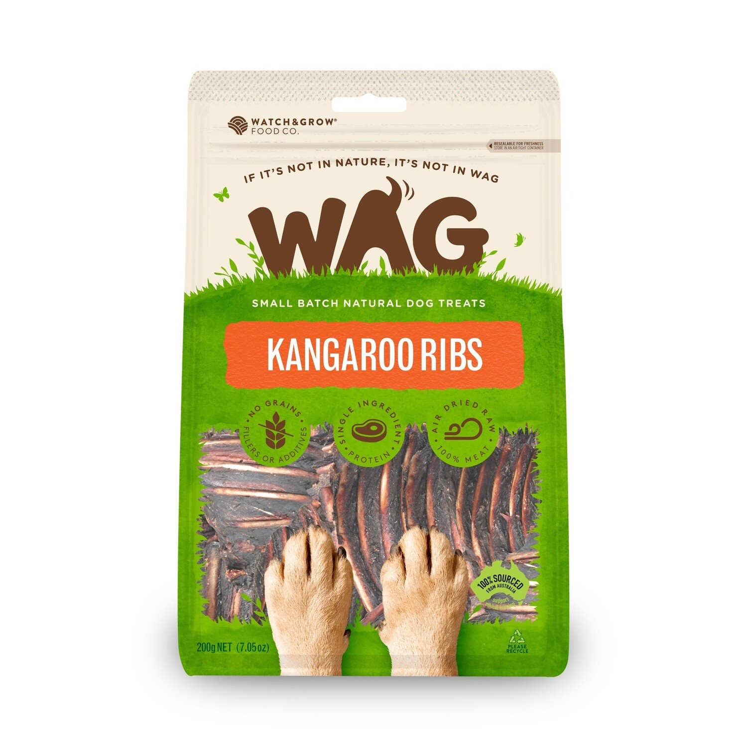 WAG Kangaroo Ribs 200gm