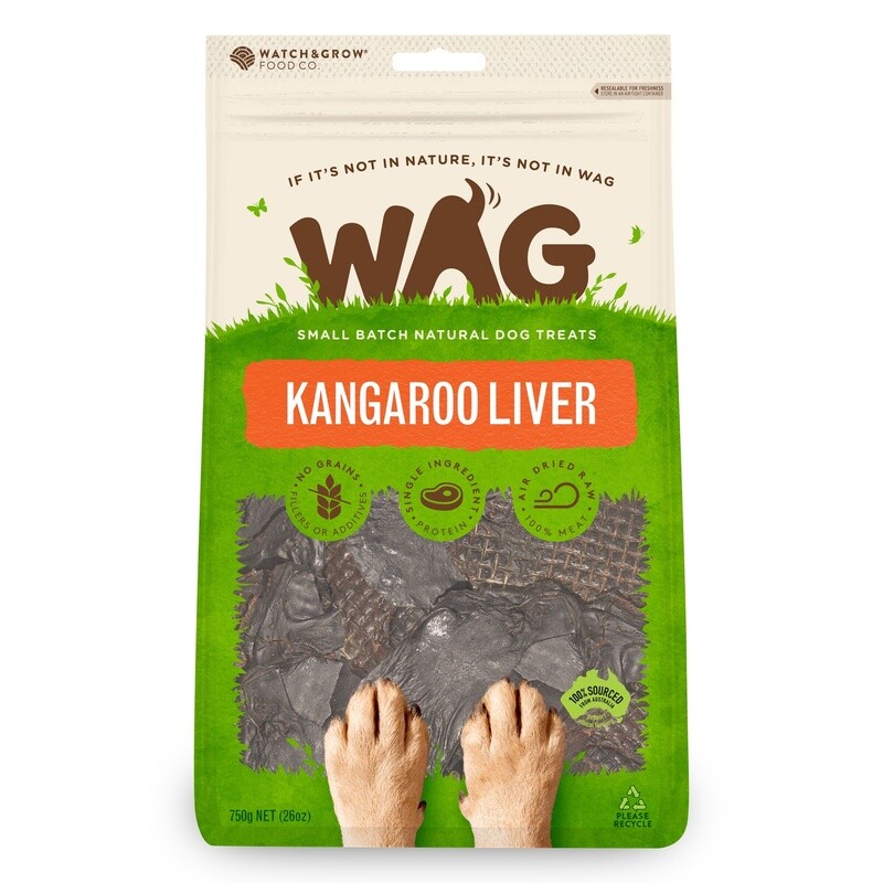 WAG Kangaroo Liver 750gm