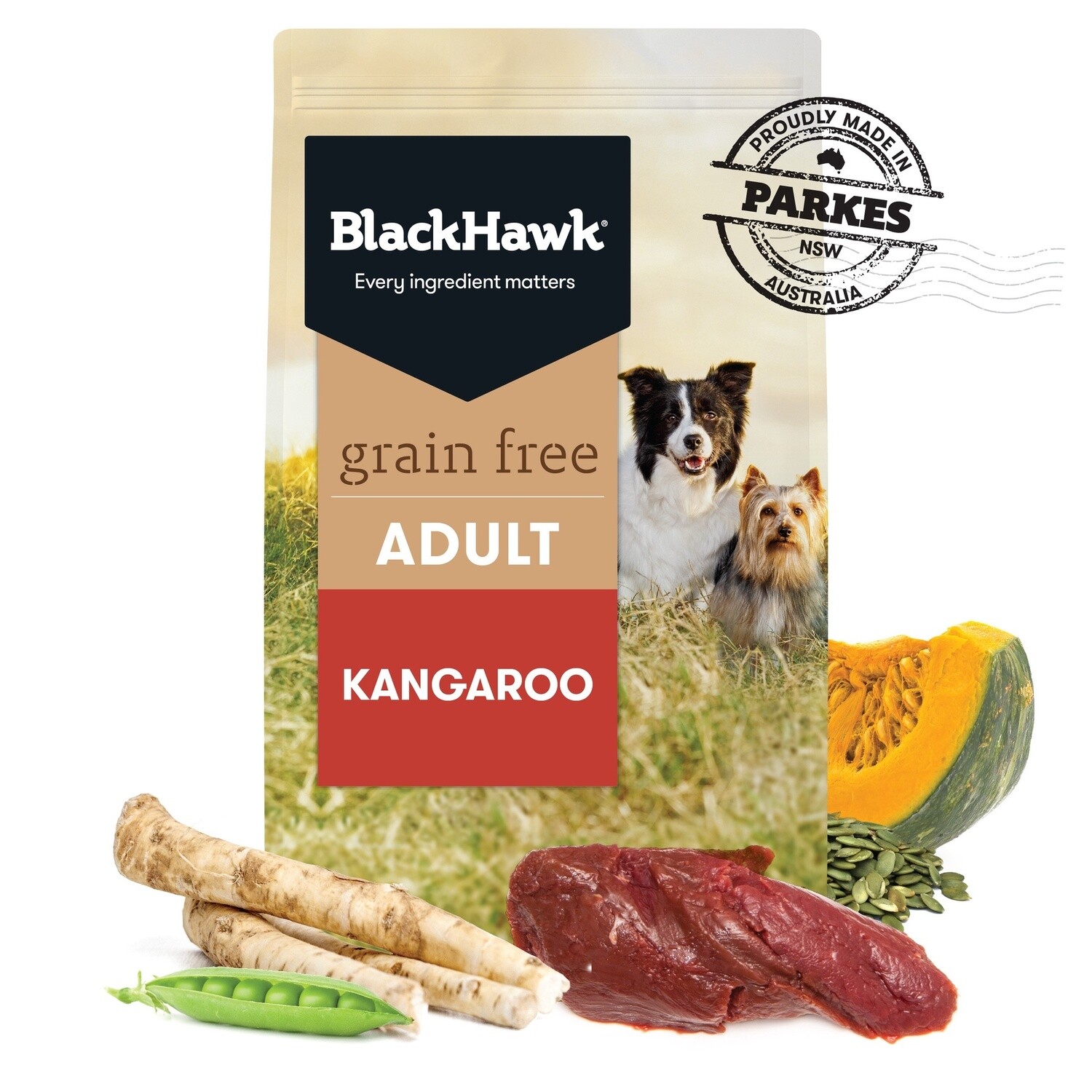 Black Hawk Grain Free Kangaroo Dry Dog Food 2.5Kg